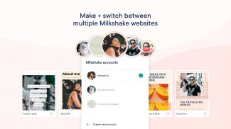 Milkshake - Criador de Sites screenshot 1