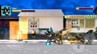 Dark Hedgehog Fight fast blue screenshot 5