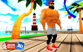 3D bodybuilding fitness game - Iron Muscle screenshot 0
