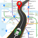 GPS Route Finder : Maps Navigation & Street View Icon