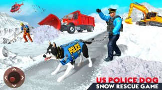 US Police Dog Snow Rescue Game screenshot 1