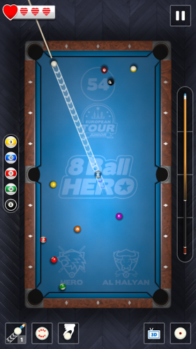 8 Ball Hero - Pool Billiards Puzzle Game screenshot 12