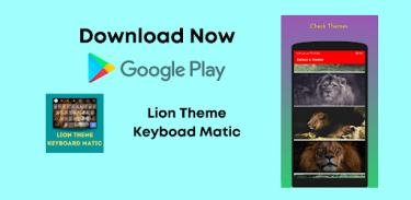 Lion Theme Keyboard Matic screenshot 3