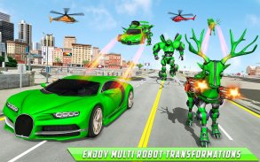 हिरण रोबोट कार गेम - रोबोट ट्रांसफॉर्मिंग गेम्स screenshot 2