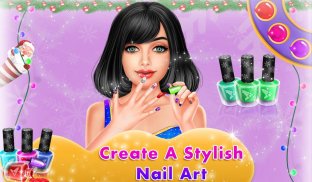 Christmas Doll Nail Art Salon screenshot 2
