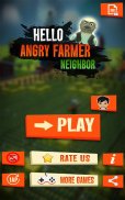 Hello Angry Farmer Neighbor - Rat a Tat Game screenshot 7