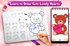 Learn to Draw Lovely Hearts screenshot 5