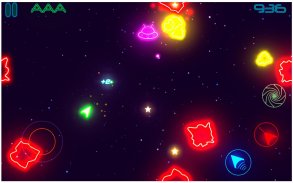 Glow Asteroids Meteor Shooter screenshot 2