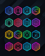 Hexanet - Neon Icon Pack screenshot 4