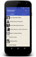 Famous poetry and poets (free) screenshot 0