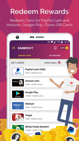 Cashout Earn Cash And Gift Cards 2 0 10 Download Apk For - 