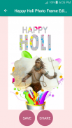 Happy Holi Photo Frame Editor screenshot 1