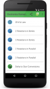 Electronics Formulas screenshot 2