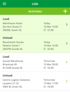 LISA, the logistics app screenshot 1