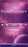 Purple Sky GO Keyboard Theme screenshot 6