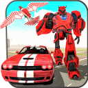 Flying Robot Eagle - Muscle Car Robot Transform