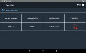 Korean Language Tests screenshot 8
