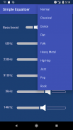 Equalizer - free, no ads, only audio permission! screenshot 1