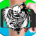 tatuaje de ángel de la muerte Icon