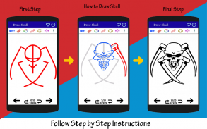 How to Draw Skull Tattoo Easy screenshot 2