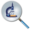 Magnifying glass & Microscope Icon