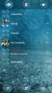 Dialer Bubble Rain Theme screenshot 3