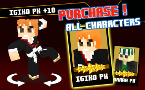 Kung Fu Hitting on Bleach Manga Soul 3d Minecraft Skins Battle & Fighting Games screenshot 2