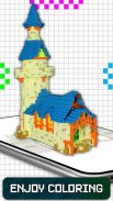 House Voxel Color by Number 3D screenshot 4