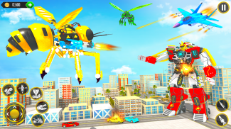 Flying Bee Transform Robot War: Robot Games screenshot 2