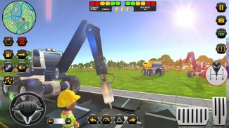 Heavy Excavator Road Roller Construction Machines screenshot 2