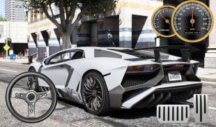 Driving Lamborghini Aventador City Racer screenshot 0