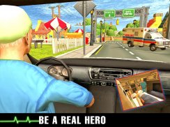 911 Ambulans Acil Kurtarma: Şehir Ambulans Sim screenshot 7