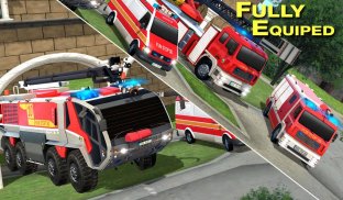 Fire Truck Rescue Training Sim screenshot 20