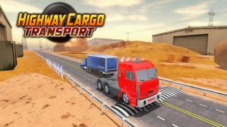 Highway Cargo Truck Transport Simulator screenshot 5