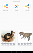 Extinct animals, endangered species! Rare animals screenshot 2