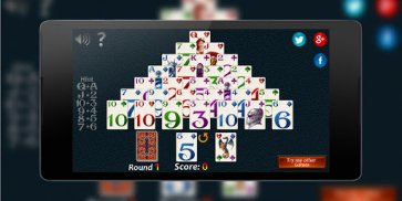 Pyramid Solitaire classic game screenshot 0
