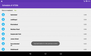MMTS Train Timings Offline screenshot 9