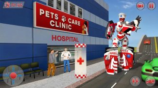 Ambulance Robot City Rescue screenshot 15