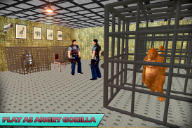 Gorilla Escape City Jail Survival screenshot 0