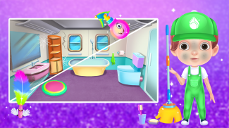 Baby Boy Modern Train Clean Up screenshot 1