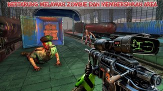 Pemburu zombie nyata - shooting FPS di Halloween screenshot 2