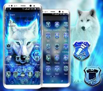 Blue Wolf Launcher Theme screenshot 0