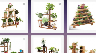 Wooden Flower Shelf Design screenshot 0