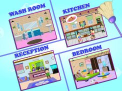 Pretend Play Hotel Cleaning: Doll House Fun screenshot 1