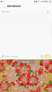 Pink Flowers Keyboard screenshot 2