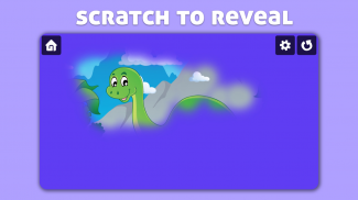 Miúdos dinossauro raspar e cor screenshot 5