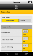 Caterpillar Paving Calculator screenshot 2