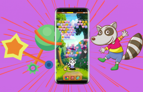 Raccoon Bubble Shooter Games screenshot 3