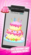 Birthday Cake Coloring Book screenshot 0