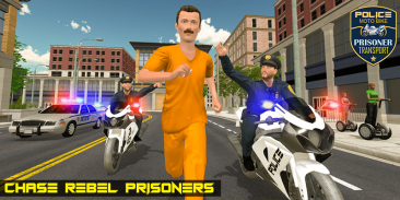 Police Moto Bike Prisoner Transport 3D screenshot 6